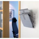 Prospektustartó, fali, fekvő, A4, DURABLE "FLEXIPLUS 2", áttetsző