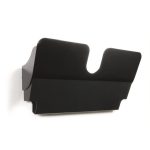 Prospektustartó, fali, fekvő, A4, mágneses, DURABLE "FLEXIPLUS", fekete