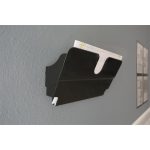 Prospektustartó, fali, fekvő, A4, mágneses, DURABLE "FLEXIPLUS", fekete