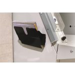 Prospektustartó, fali, fekvő, A4, mágneses, DURABLE "FLEXIPLUS", fekete