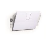 Prospektustartó, fali, fekvő, A4, mágneses, DURABLE "FLEXIPLUS", áttetsző