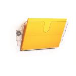 Prospektustartó, fali, fekvő, A4, mágneses, DURABLE "FLEXIPLUS", áttetsző