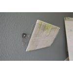 Prospektustartó, fali, fekvő, A4, mágneses, DURABLE "FLEXIPLUS", áttetsző