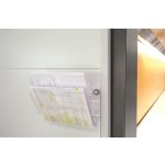 Prospektustartó, fali, fekvő, A4, mágneses, DURABLE "FLEXIPLUS 2", áttetsző