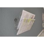 Prospektustartó, fali, fekvő, A4, mágneses, DURABLE "FLEXIPLUS 2", áttetsző