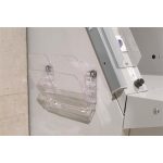 Prospektustartó, fali, fekvő, A4, mágneses, DURABLE "FLEXIPLUS 2", áttetsző