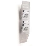 Prospektustartó, fali, álló, A4, DURABLE "FLEXIBOXX", áttetsző