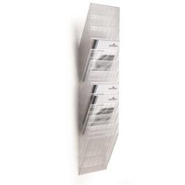   Prospektustartó, fali, álló, A4, DURABLE "FLEXIBOXX", áttetsző