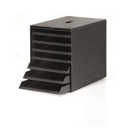 Irattároló, műanyag, 7 fiókos, DURABLE "Idealbox Plus", antracit