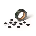 Fémszalag, öntapadó, 3,5 cm x 5 m, DURABLE, fehér, 10 db mágnessel