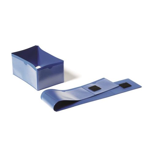 Címketartó zseb, raklapláb, 140x65 mm / 90x65 mm, DURABLE , kék