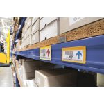 Logisztikai zseb, 100x38 mm, fekvő, DURABLE, mágnessel, sötétkék