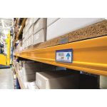 Logisztikai zseb, 100x38 mm, fekvő, DURABLE, mágnessel, sötétkék