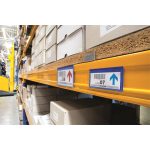 Logisztikai zseb, 150 x 67 mm, fekvő, DURABLE, mágnessel, sötétkék