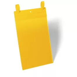 Logisztikai zseb, A4, álló, DURABLE, szalaggal, sárga