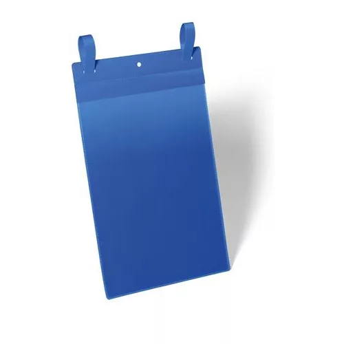 Logisztikai zseb, A4, álló, DURABLE, szalaggal, kék