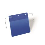 Logisztikai zseb, A5, fekvő, DURABLE, dróttal, sötétkék