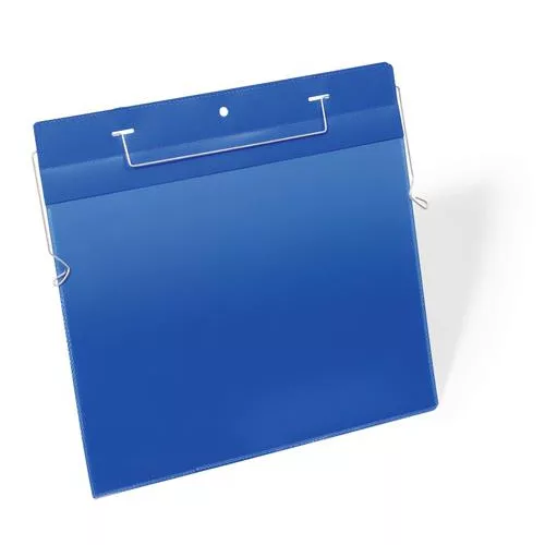 Logisztikai zseb, A4, fekvő, DURABLE, dróttal, sötétkék