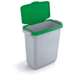Nyitható tető, 60 l-es szemeteshez, műanyag, DURABLE "Durabin®", zöld