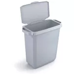 Nyitható tető, 60 l-es szemeteshez, műanyag, DURABLE "Durabin®", szürke