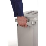 Szemetes, 60 l, műanyag, DURABLE "DURABIN ECO", szürke