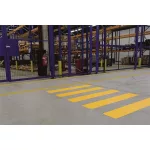 Padlójelölő matrica, DURABLE "Gyalogosátkelő", sárga