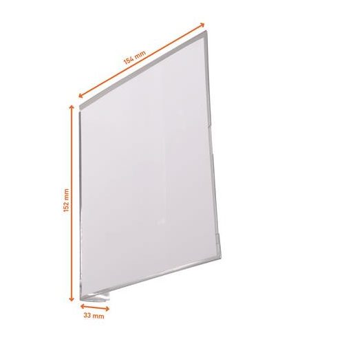 Információs tábla, 149x149 mm, öntapadó, DURABLE, áttetsző