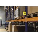 Információs tábla, 149x149 mm, öntapadó, DURABLE, áttetsző