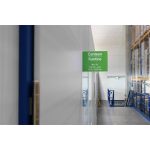 Információs tábla, A4, öntapadó, álló, DURABLE