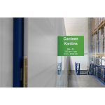 Információs tábla, A4, öntapadó, fekvő, DURABLE