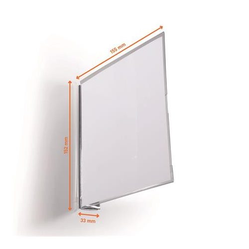 Információs tábla, 149x149 mm, mágneses, DURABLE, áttetsző