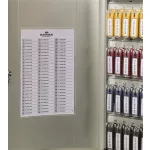 Zárható kulcsszekrény, 48 kulcs, DURABLE "KEY BOX",ezüst