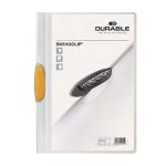 Gyorsfűző, klipes, A4, DURABLE "Swingclip® 30", sárga