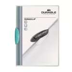 Gyorsfűző, klipes, A4, DURABLE "Swingclip® 30", világoskék