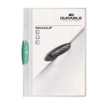 Gyorsfűző, klipes, A4, DURABLE "Swingclip® 30", sötétzöld