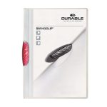 Gyorsfűző, klipes, A4, DURABLE "Swingclip® 30", rózsaszín