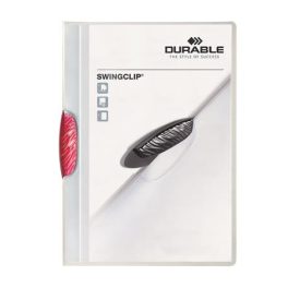   Gyorsfűző, klipes, A4, DURABLE "Swingclip® 30", rózsaszín