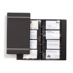 Névjegykártyatartó, 200 db-os, A-Z regiszterrel, álló, DURABLE "VISIFIX®", szürke