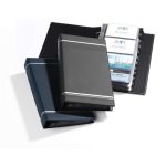 Névjegykártyatartó, 200 db-os, A-Z regiszterrel, álló, DURABLE "VISIFIX®", szürke