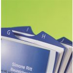 Névjegykártyatartó, műanyag, 400 db-os, forgatható, fekvő, DURABLE, "VISIFIX®", ezüst