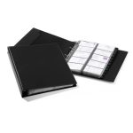 Névjegytartó, 400 db-os, gyűrűs, DURABLE "VISIFIX® Economy", fekete