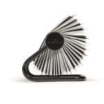 Névjegykártyatartó, fém, 400 db-os, forgatható, fekvő, DURABLE, "VISIFIX®", fekete