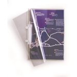 Prezentációs mappa, PP, A4, lefűzhető, DURABLE, áttetsző