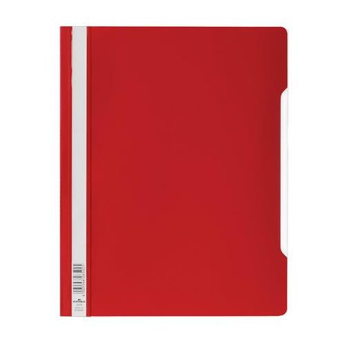 Gyorsfűző, PP, A4+, DURABLE, piros