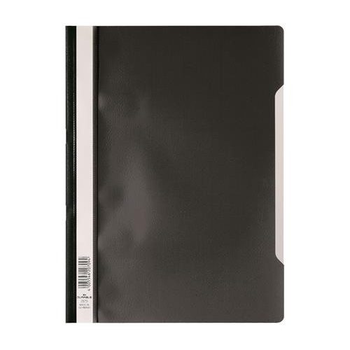 Gyorsfűző, PP, A4, DURABLE "Economy", fekete