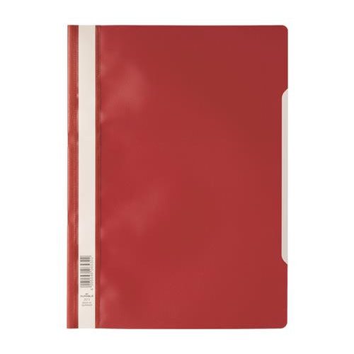 Gyorsfűző, PP, A4, DURABLE "Economy", piros