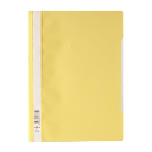 Gyorsfűző, PP, A4, DURABLE "Economy", sárga