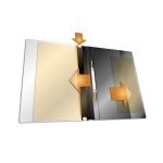 Gyorsfűző, A4, széles, panorámás, DURABLE "DURAPLUS®", piros