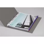Genotherm, lefűzhető, PP, A4, 80 mikron, DURABLE "Prémium", kék