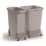 Szállítókocsi, 60 liter, rPP, DURABLE, grafit